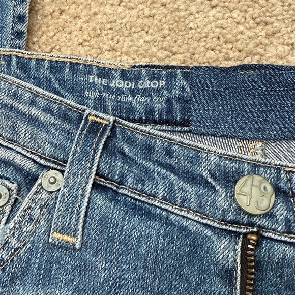 Adriano Goldschmied The Jodi High Rise Slim Flare Leg Crop Jeans Size 28 - Picture 9 of 11